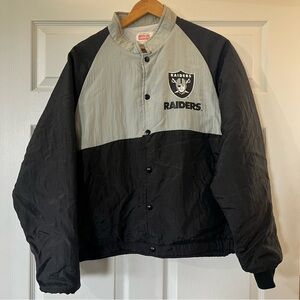 Vintage Raiders coat jacket Fiberglas size large